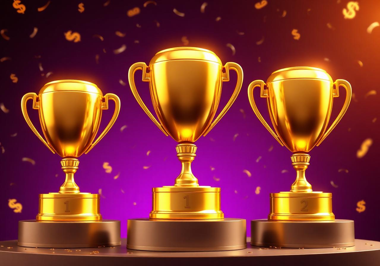 Gold trophies for top affiliates